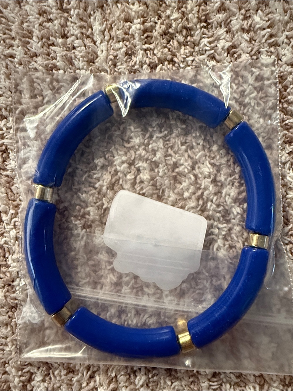 Blue Segment Stretch Bracelet - Women’s Fashion Jewelry